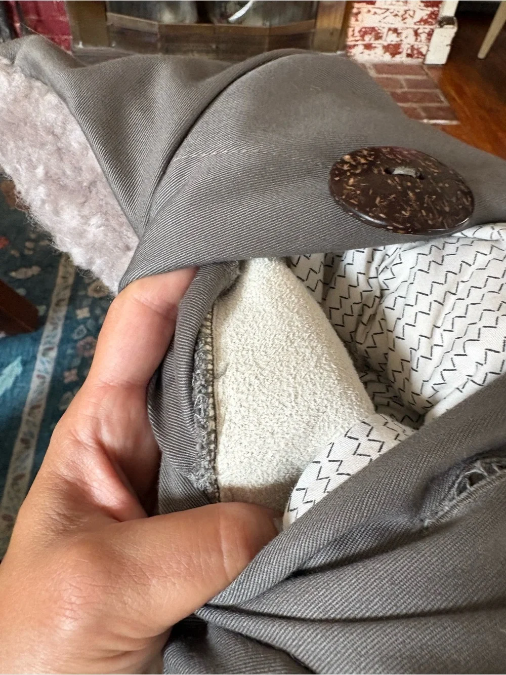 Genuine Curly Shearling Rectangle Pillow Case